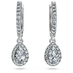 Eternity drop earrings