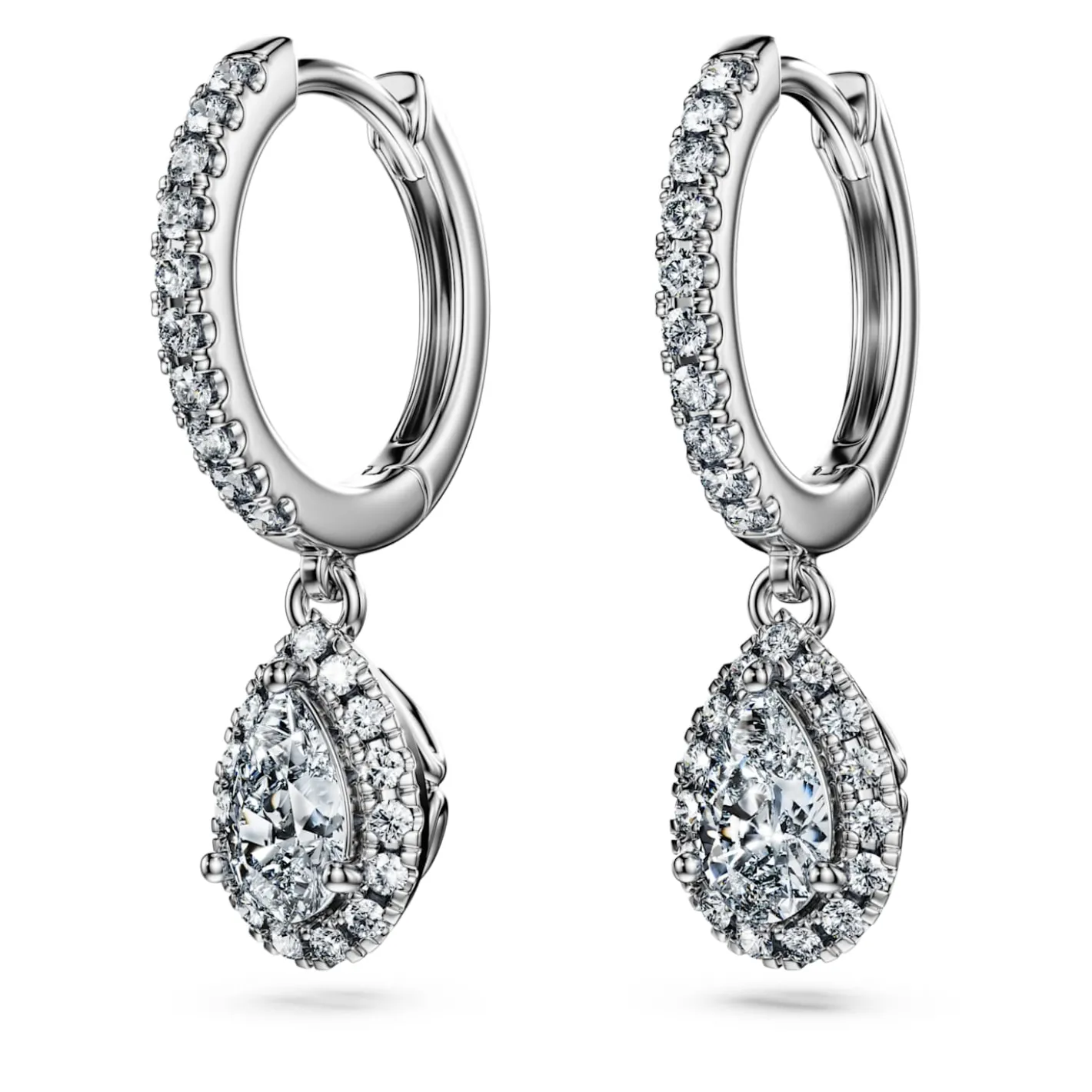 Eternity drop earrings