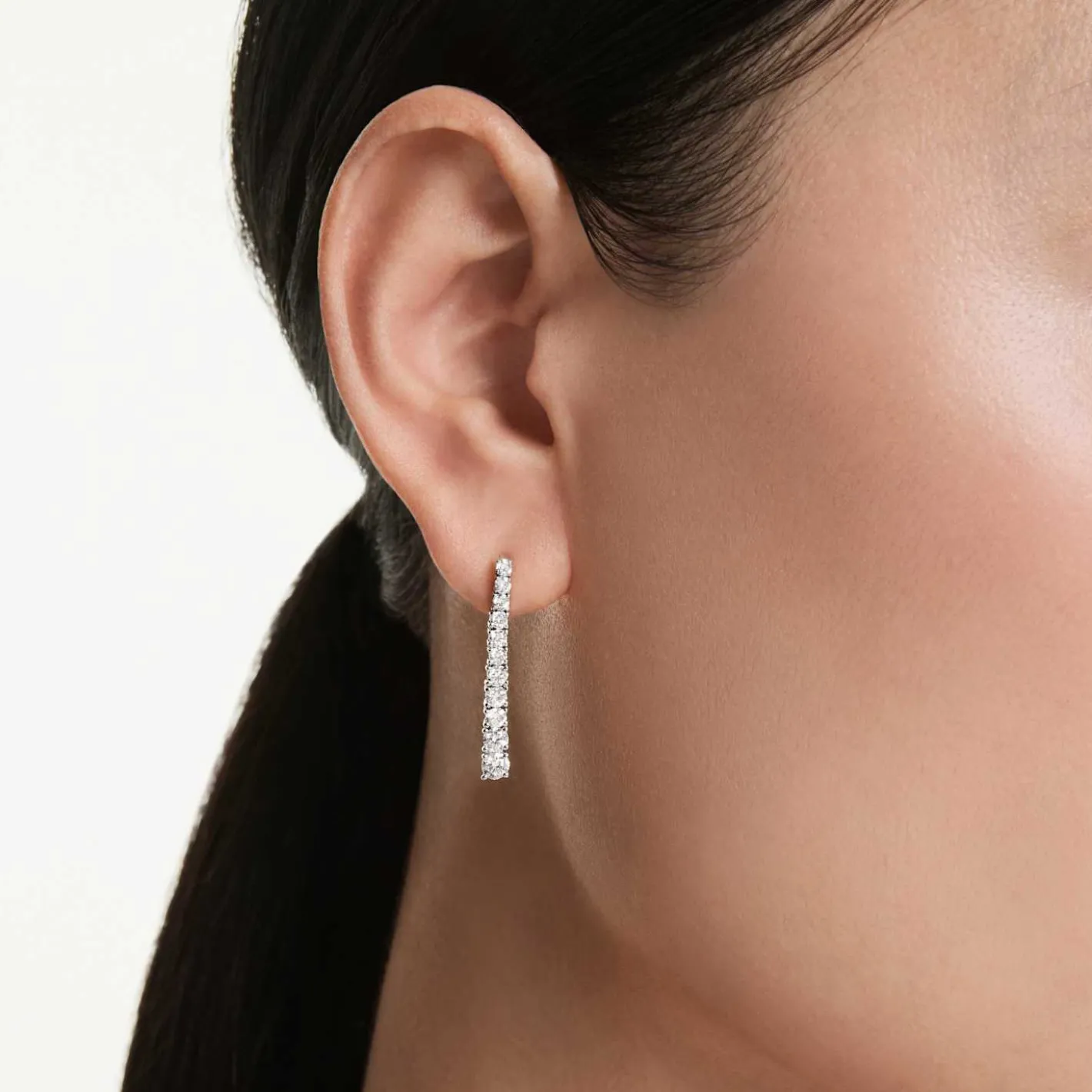 Eternity drop earrings