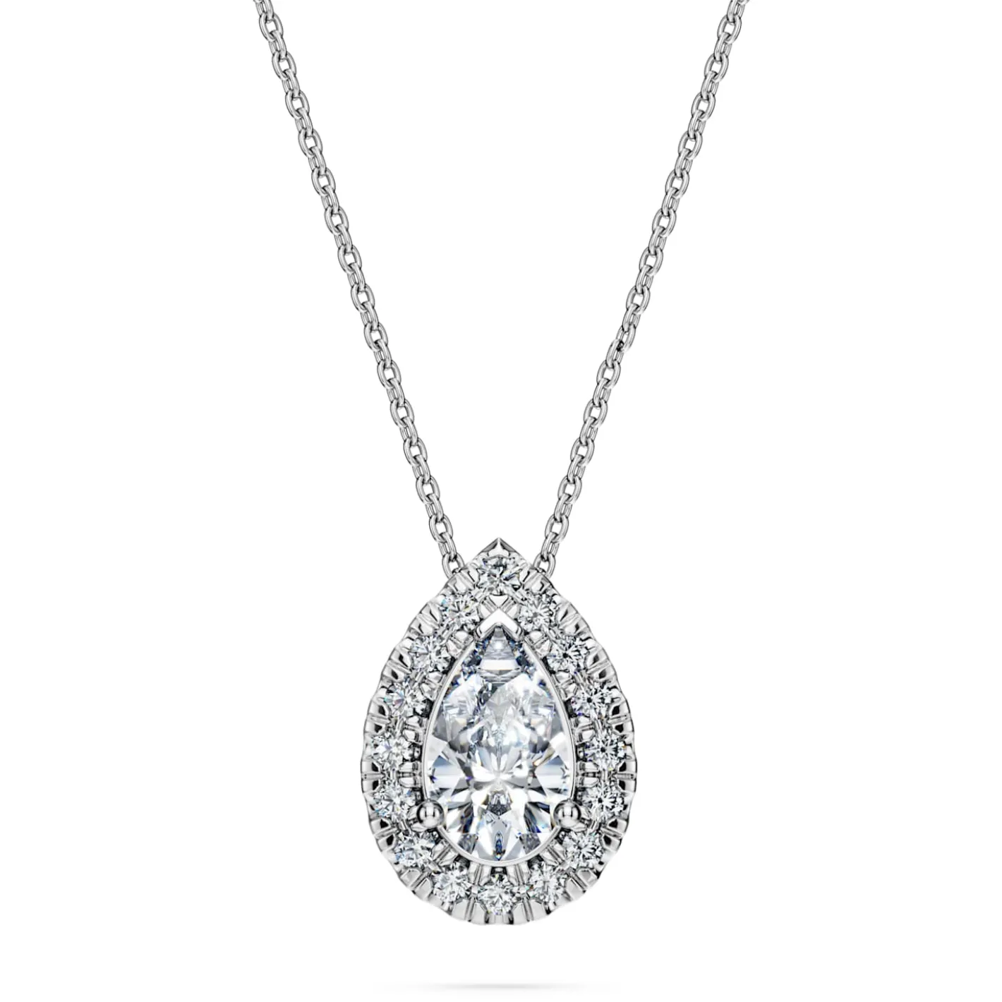 Eternity halo solitaire pendant