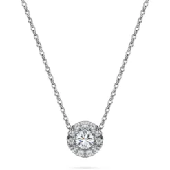 Eternity halo solitaire pendant