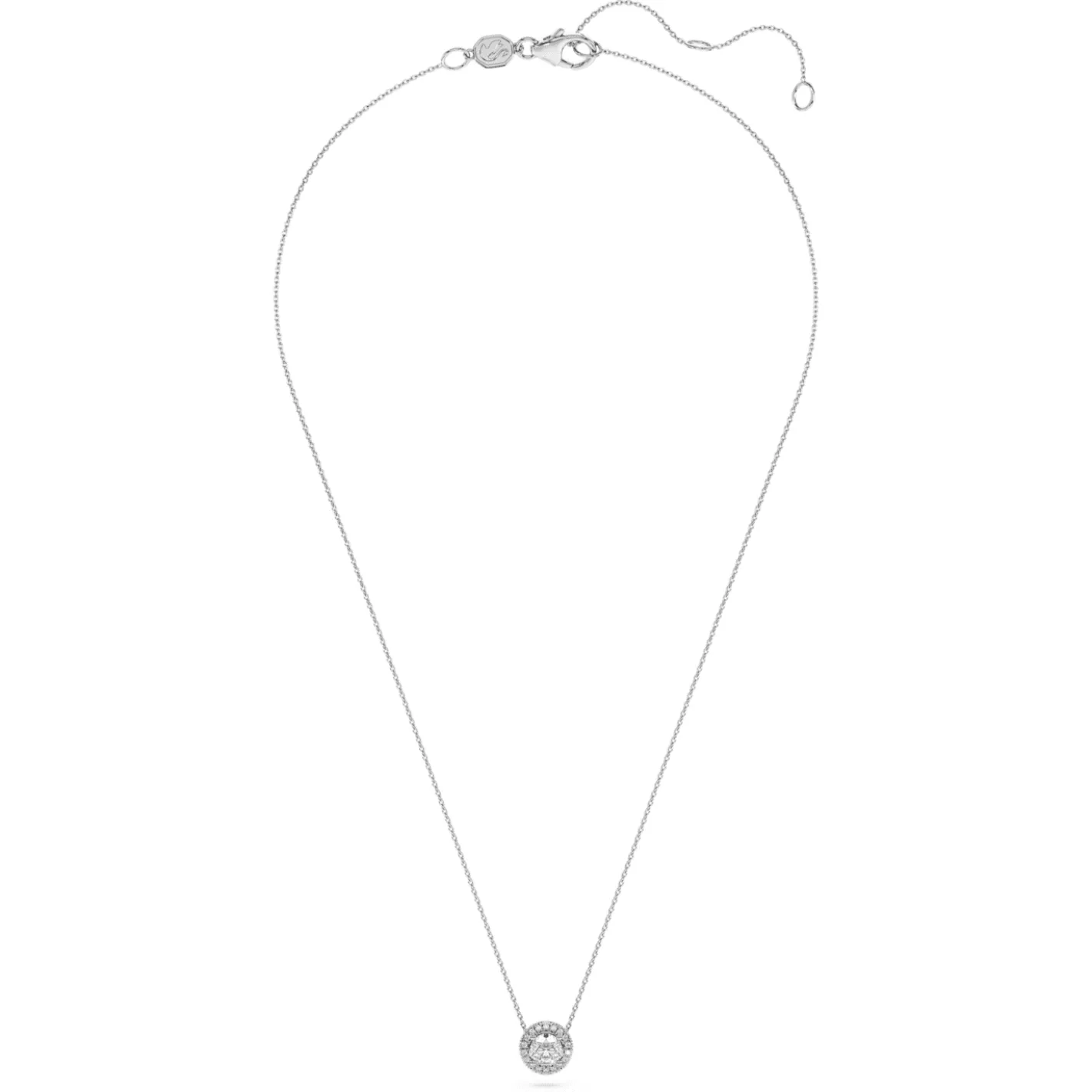 Eternity halo solitaire pendant