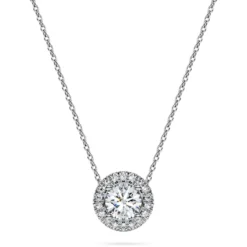 Eternity halo solitaire pendant