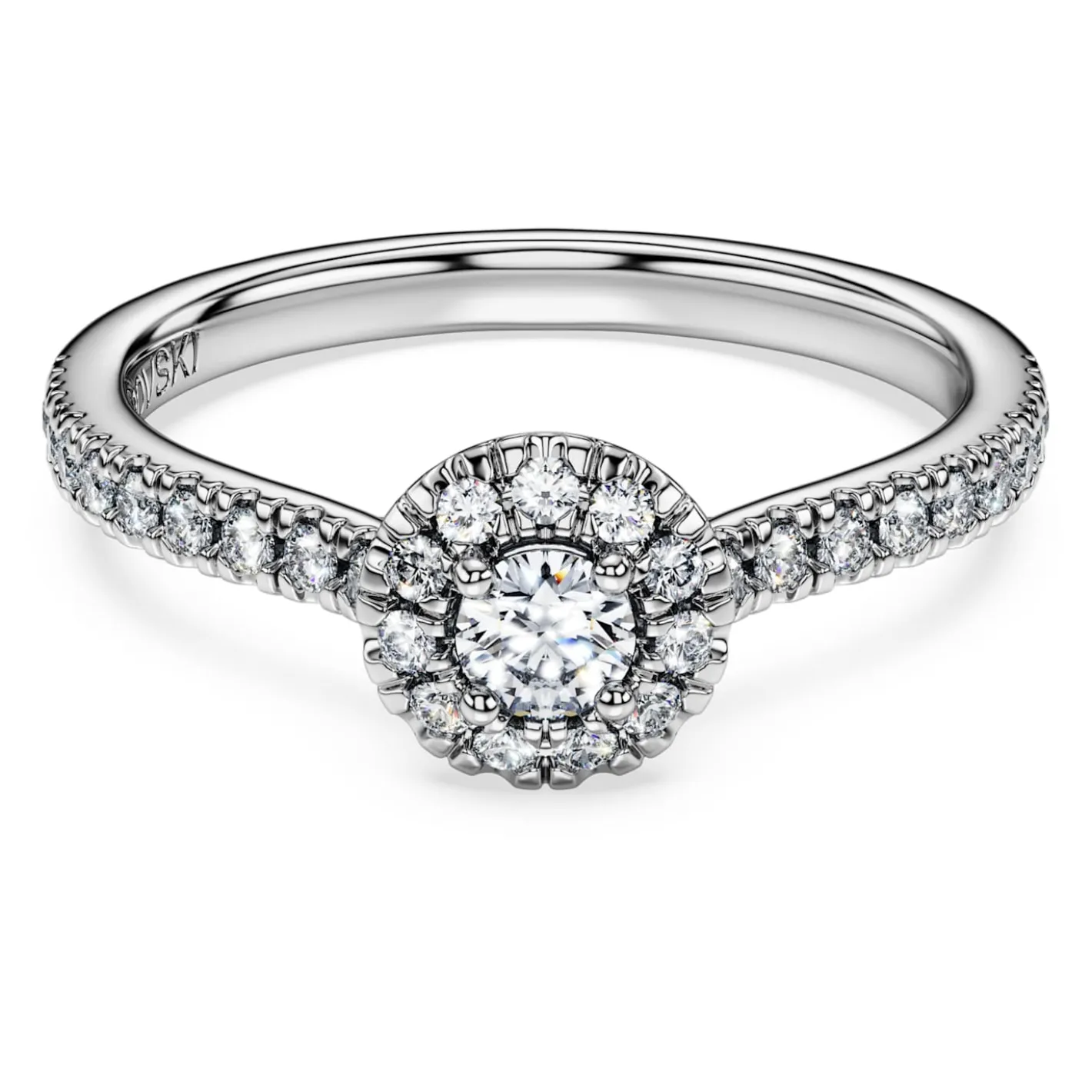 Eternity halo solitaire ring