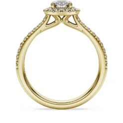 Eternity halo solitaire ring
