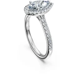Eternity halo solitaire ring