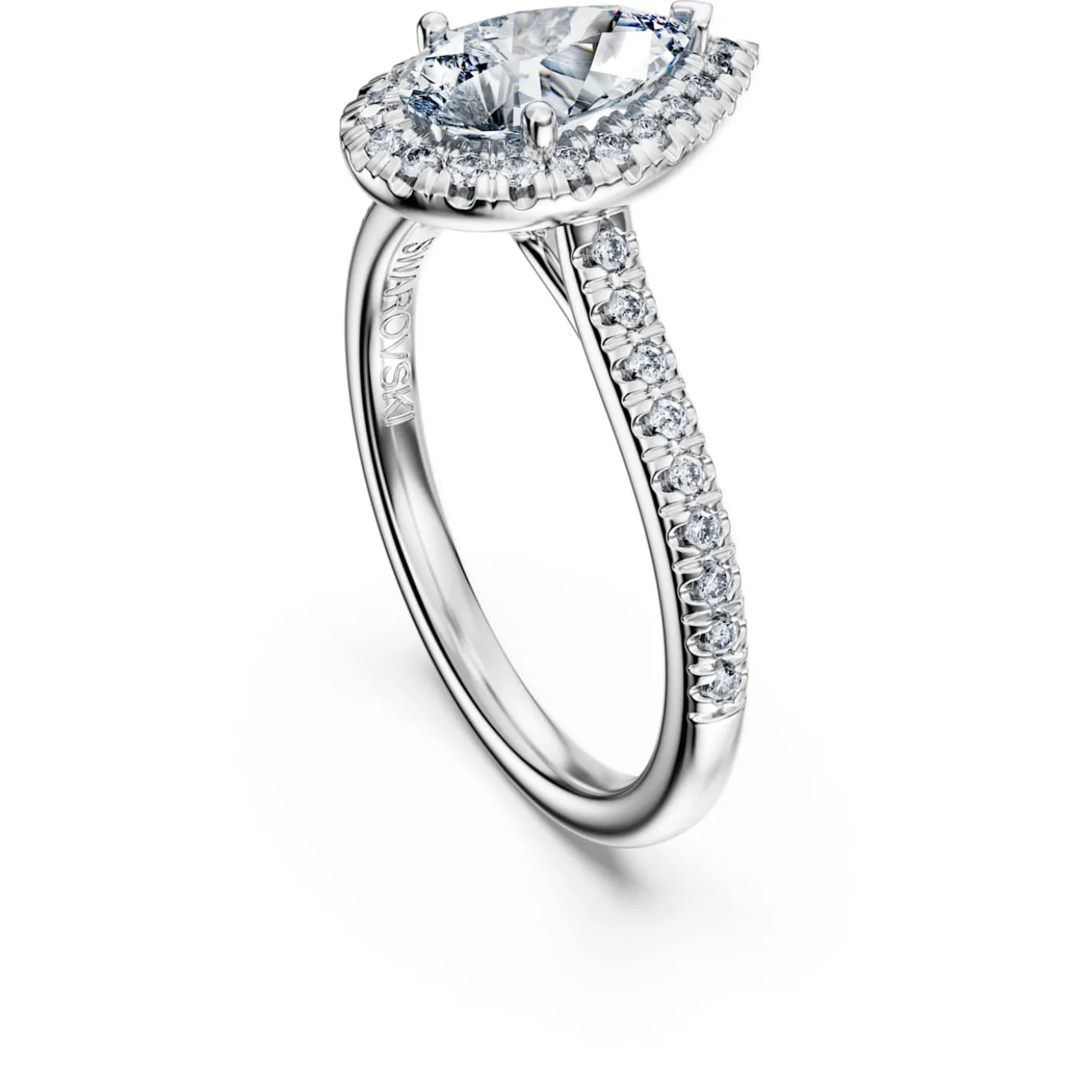 Eternity halo solitaire ring