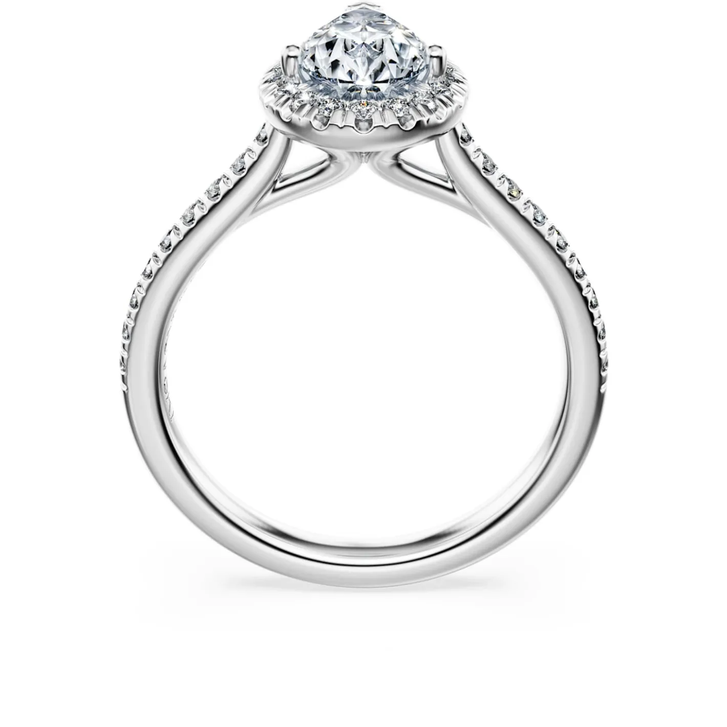 Eternity halo solitaire ring