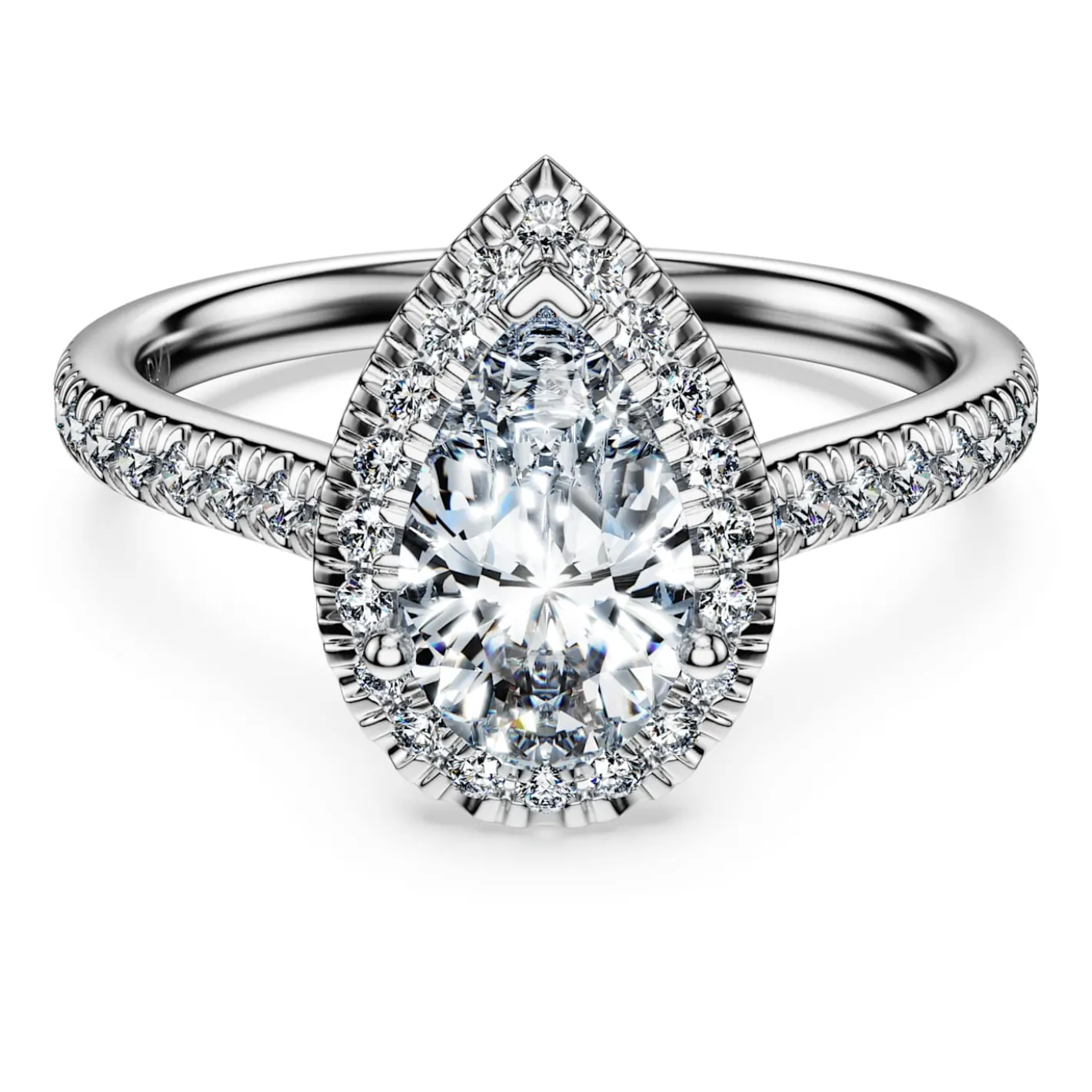 Eternity halo solitaire ring