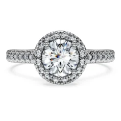 Eternity halo solitaire ring