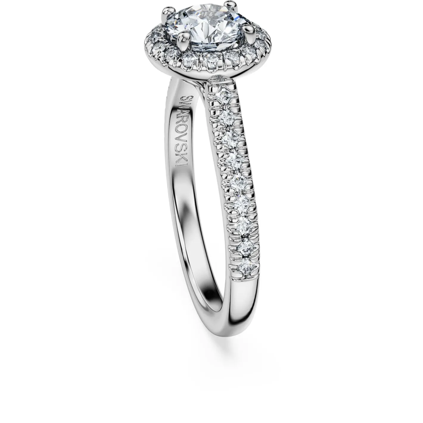 Eternity halo solitaire ring