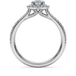 Eternity halo solitaire ring