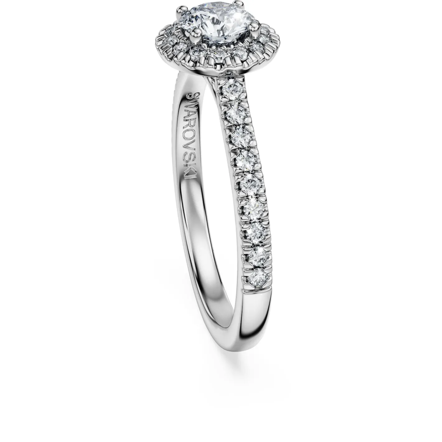 Eternity halo solitaire ring