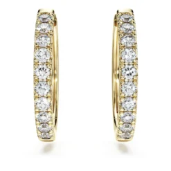 Eternity hoop earrings