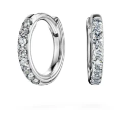 Eternity hoop earrings