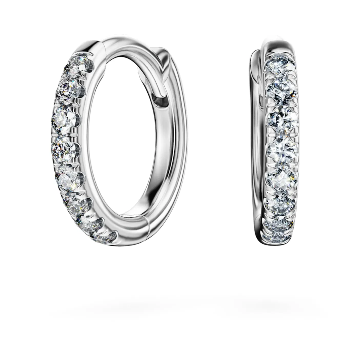 Eternity hoop earrings