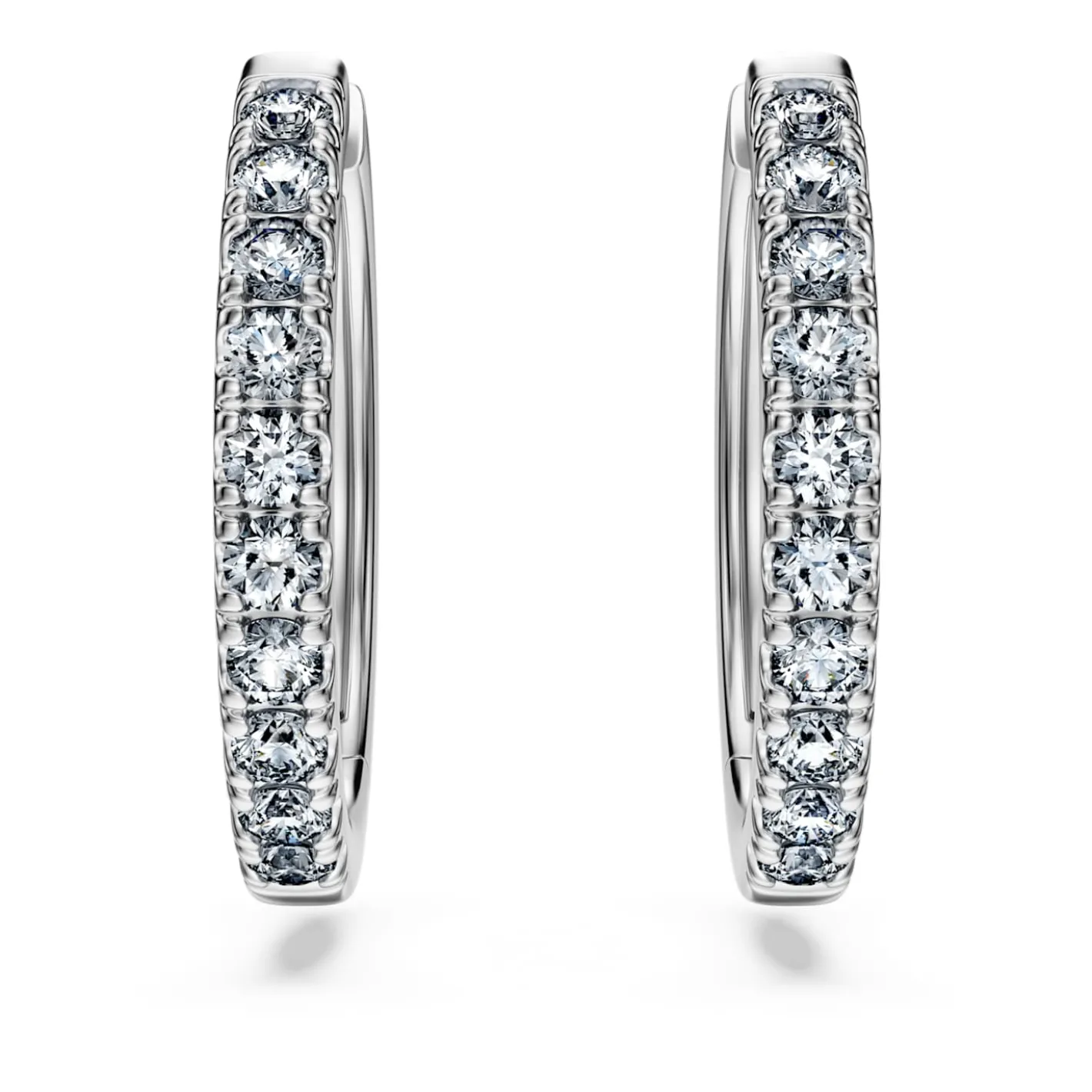 Eternity hoop earrings