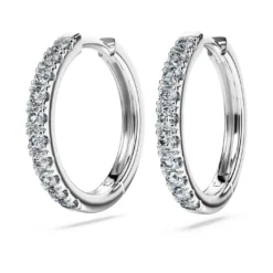 Eternity hoop earrings