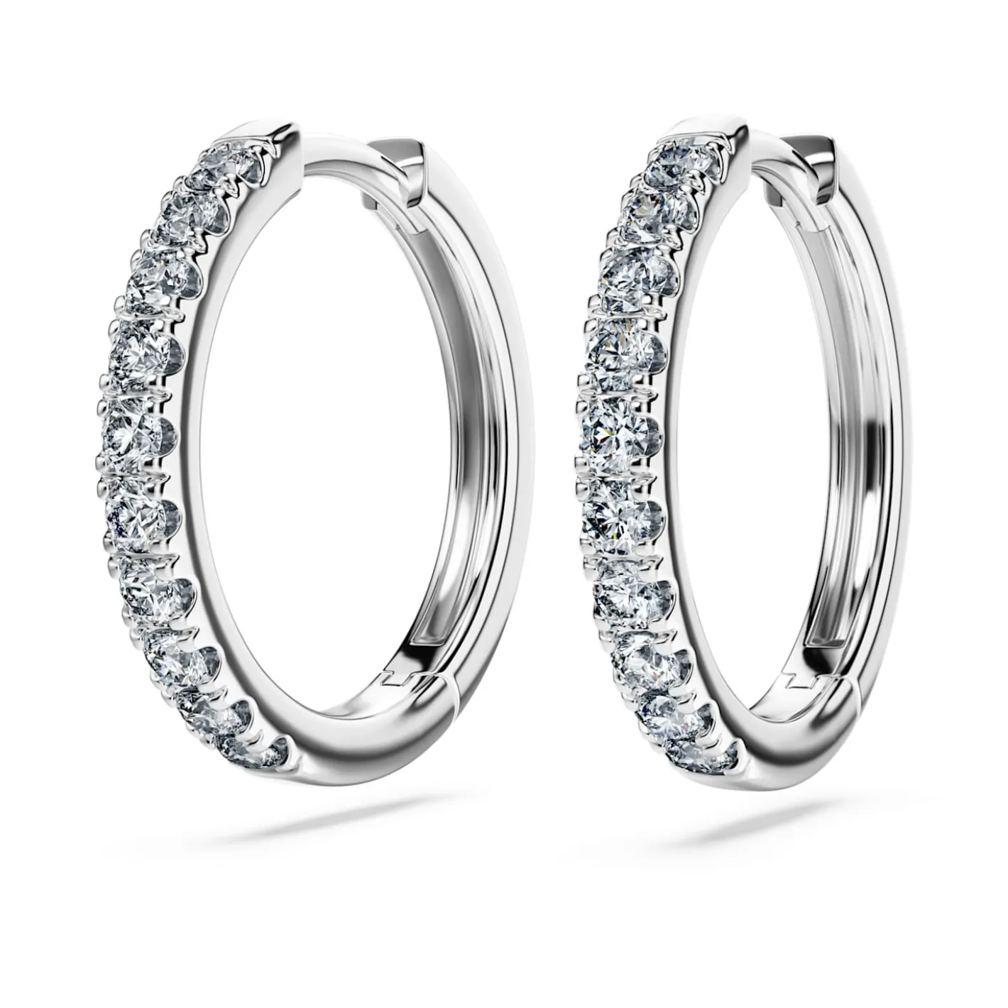 Eternity hoop earrings
