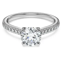 Eternity solitaire ring