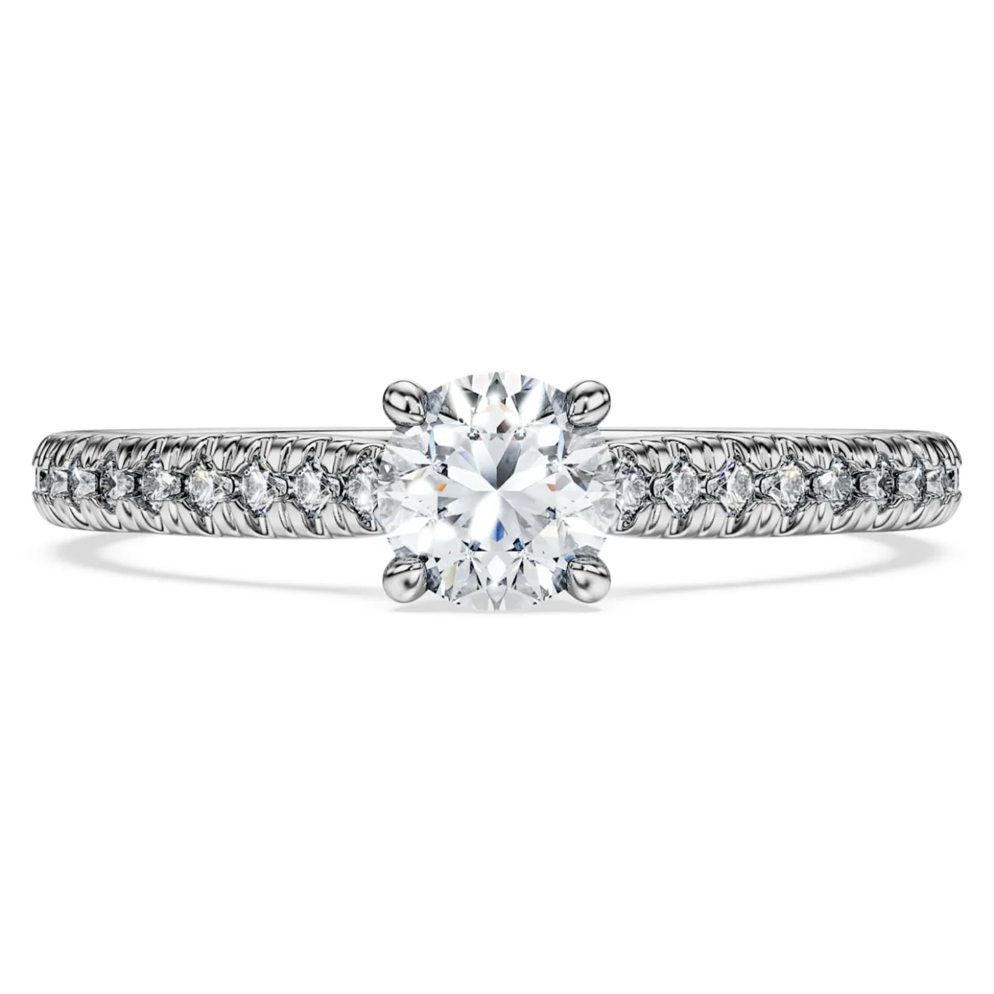 Eternity solitaire ring