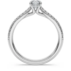 Eternity solitaire ring