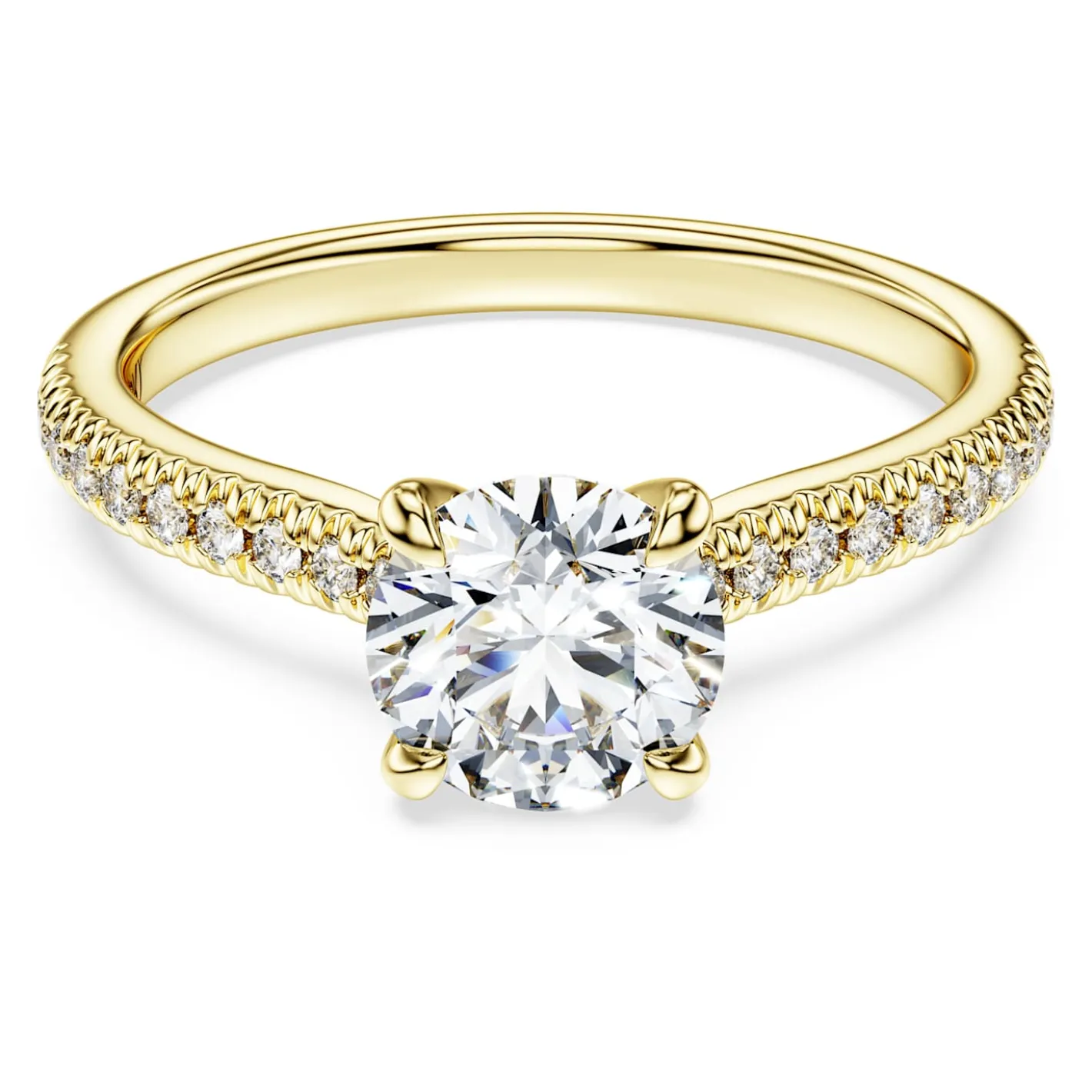 Eternity solitaire ring