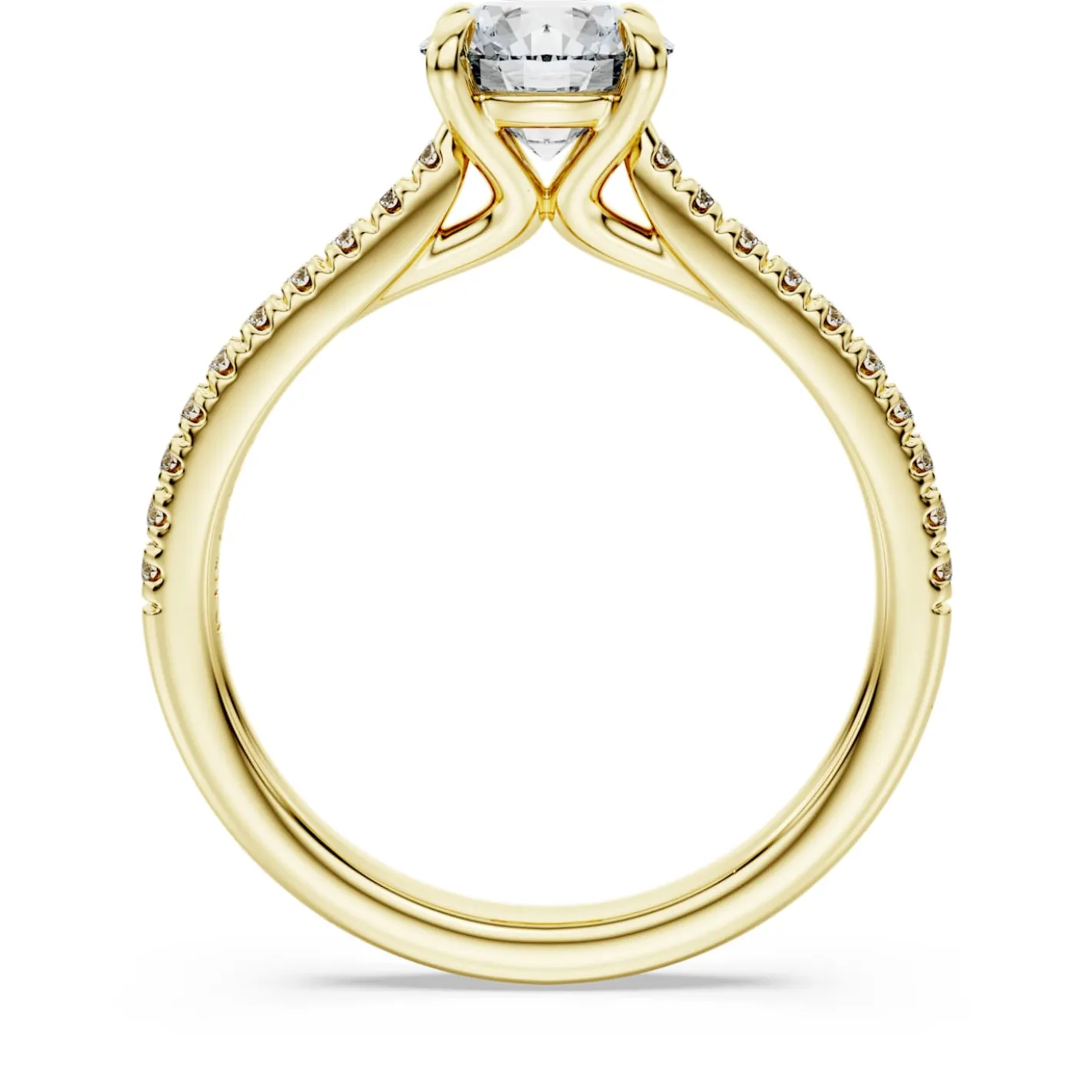 Eternity solitaire ring