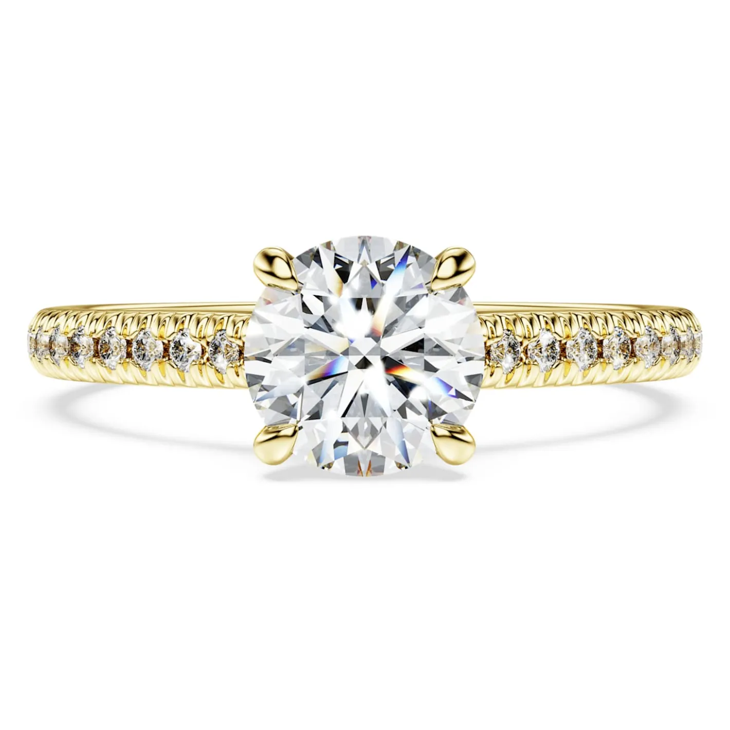 Eternity solitaire ring