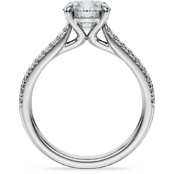 Eternity solitaire ring
