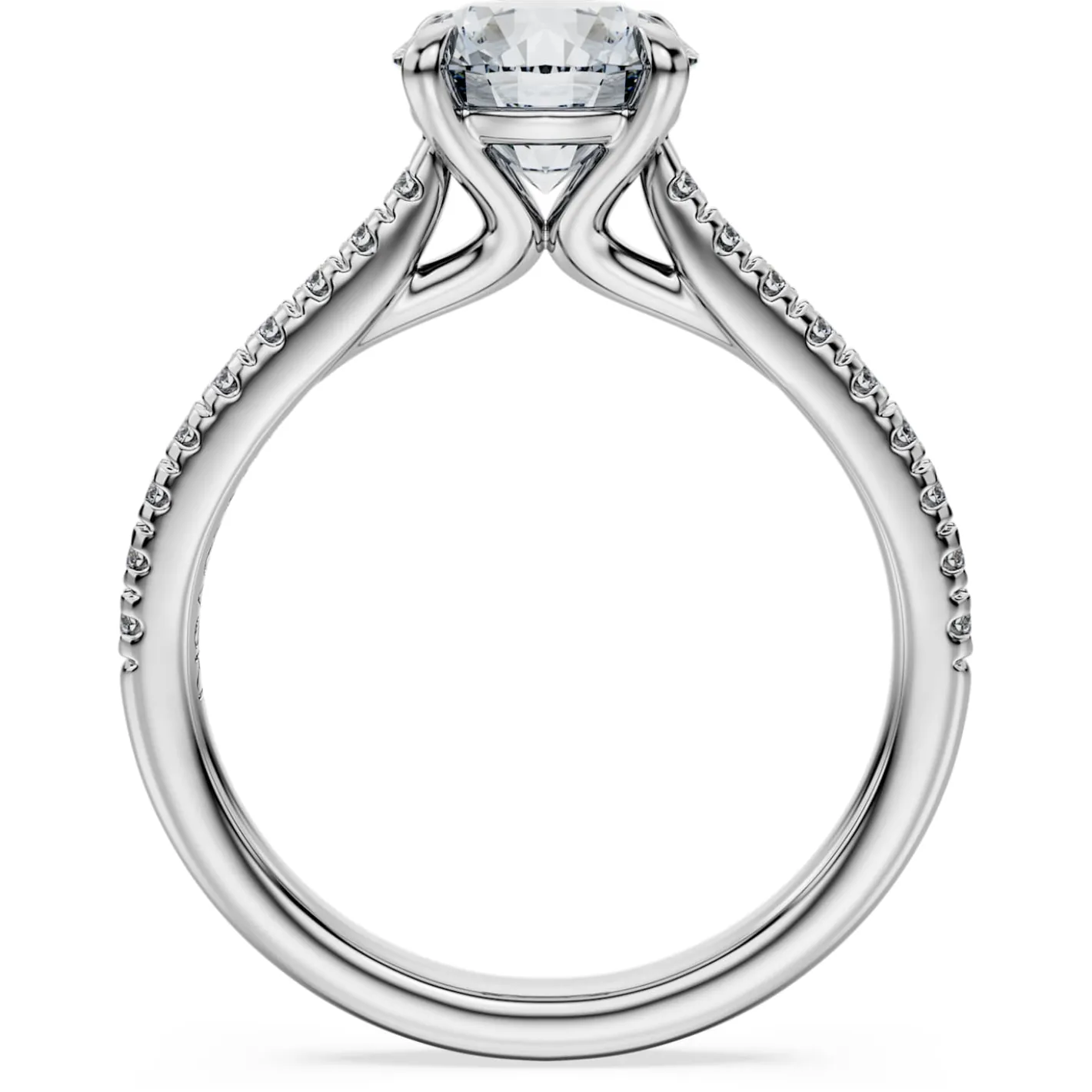 Eternity solitaire ring