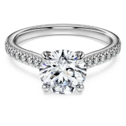 Eternity solitaire ring