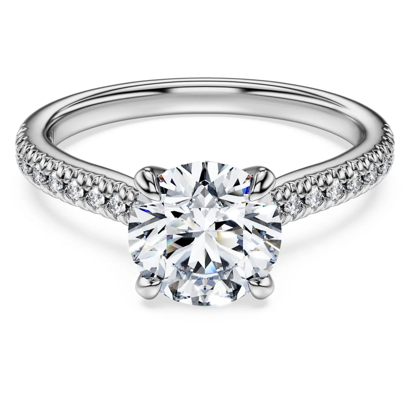 Eternity solitaire ring