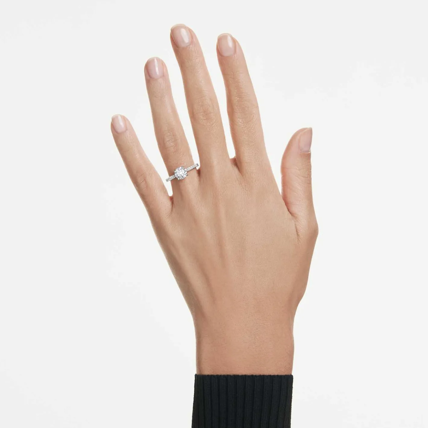 Eternity solitaire ring