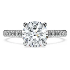Eternity solitaire ring