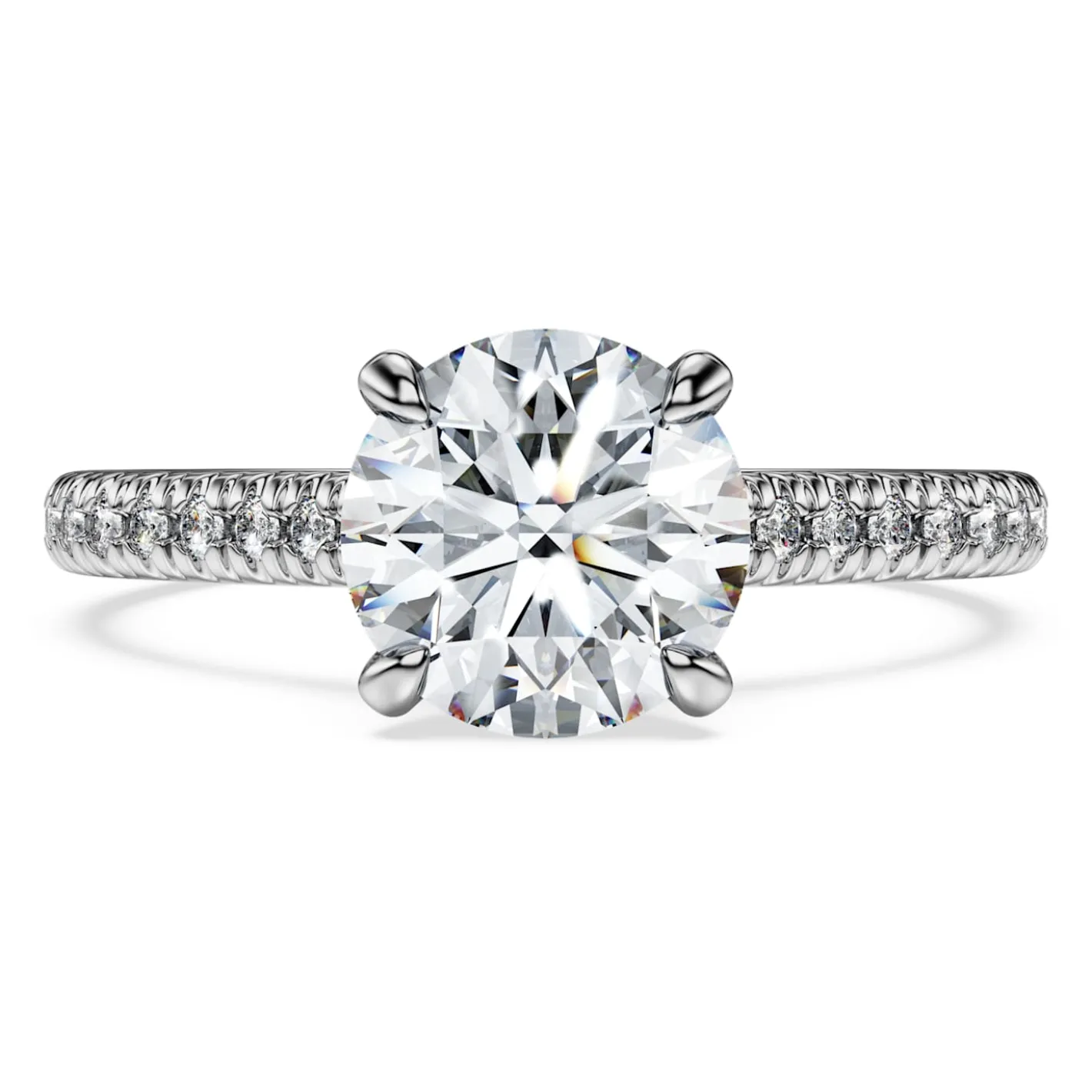 Eternity solitaire ring
