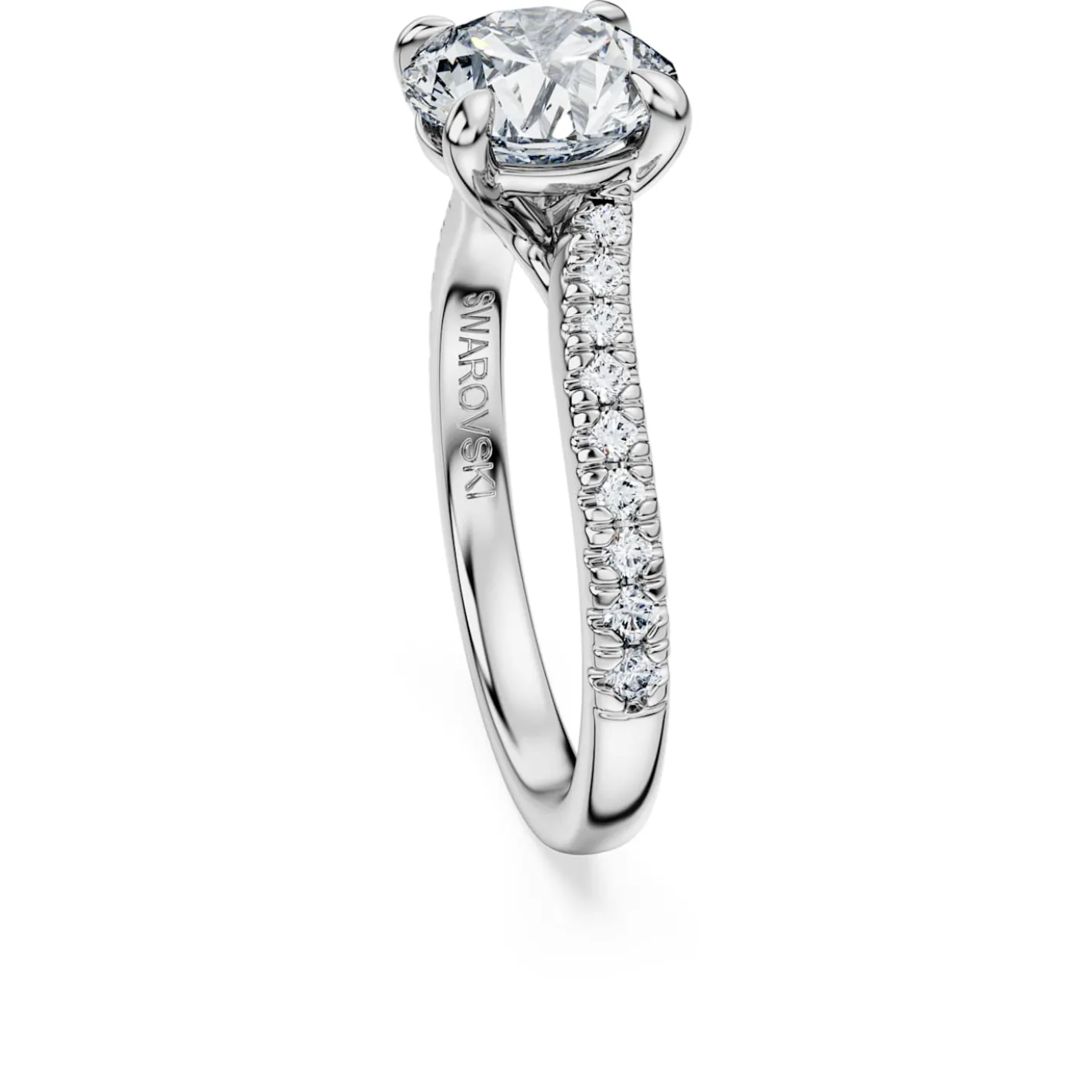 Eternity solitaire ring