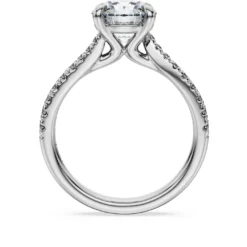 Eternity solitaire ring