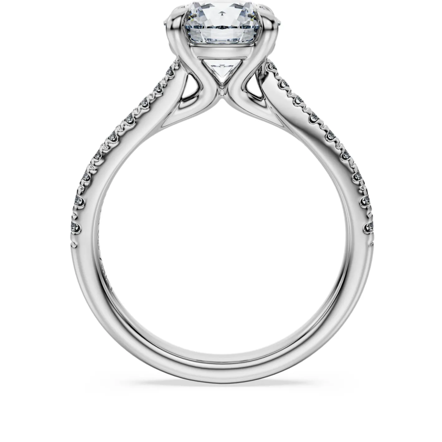 Eternity solitaire ring