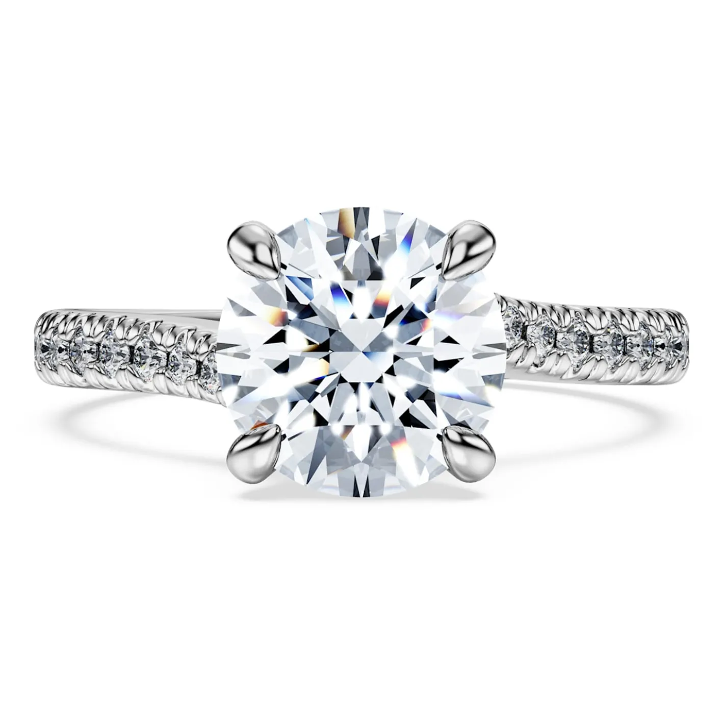 Eternity solitaire ring