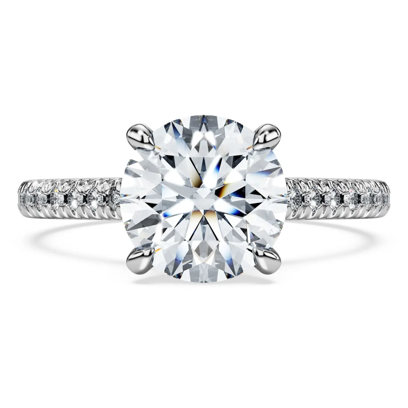 Eternity solitaire ring