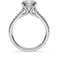 Eternity solitaire ring