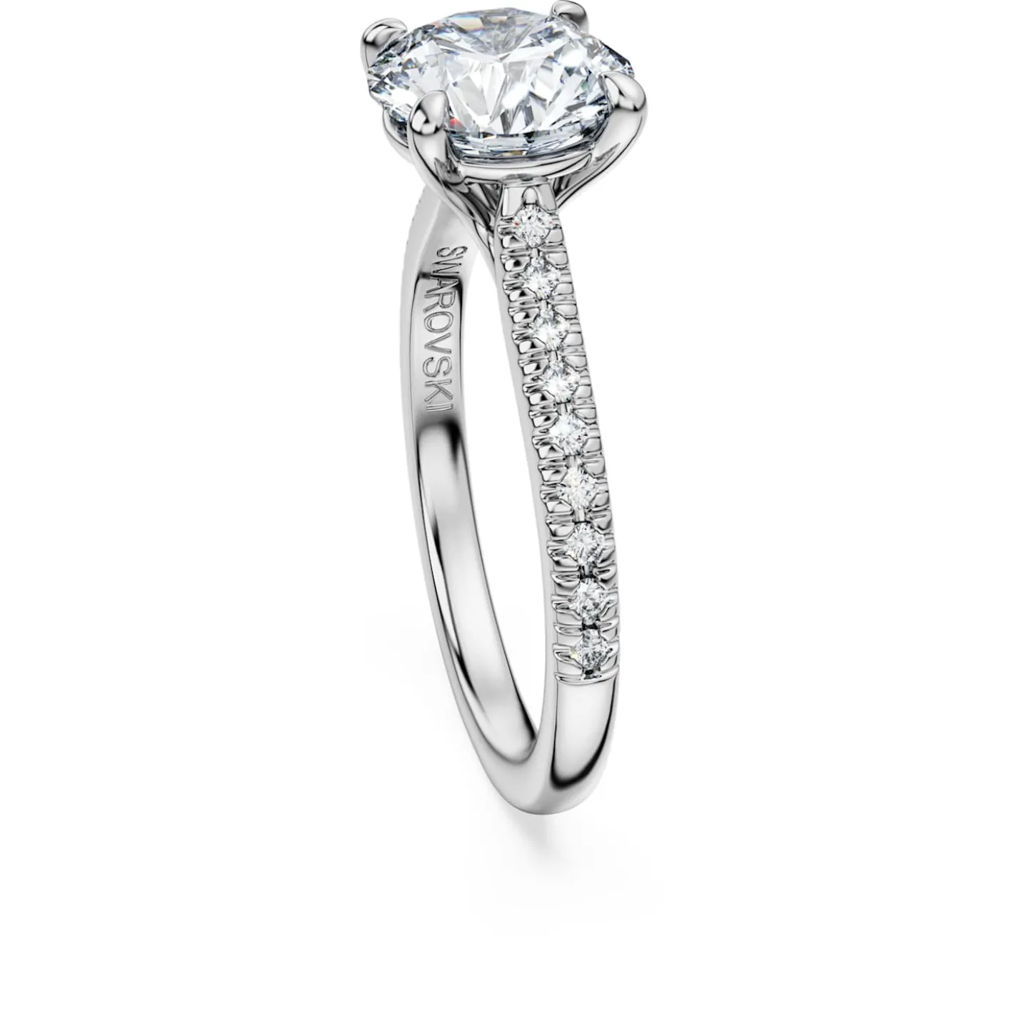Eternity solitaire ring