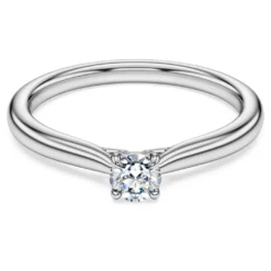 Eternity solitaire ring
