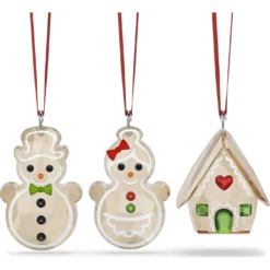Holiday Cheers Gingerbread Ornament Set