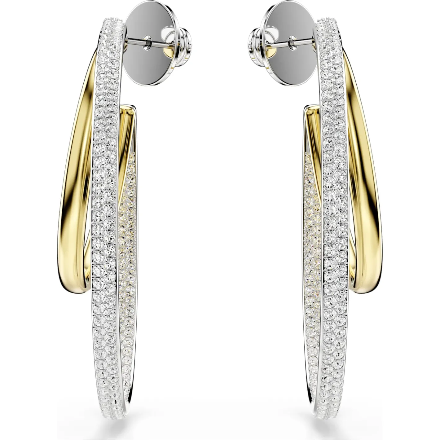 Hyperbola hoop earrings