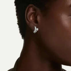 Matrix hoop earrings