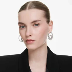Matrix hoop earrings