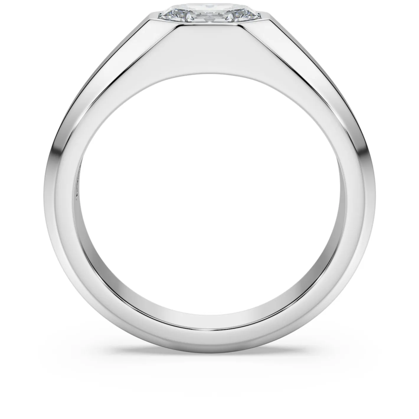 Octagon band ring