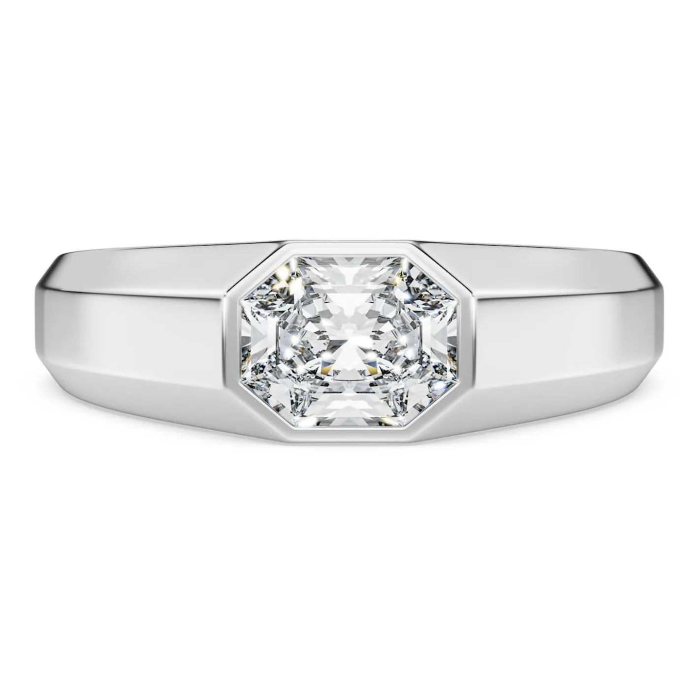 Octagon band ring